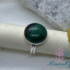 Bague collection " Kopan" ronde en Malachite