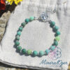 Bracelet collection "Gaya" en Agate d'herbe