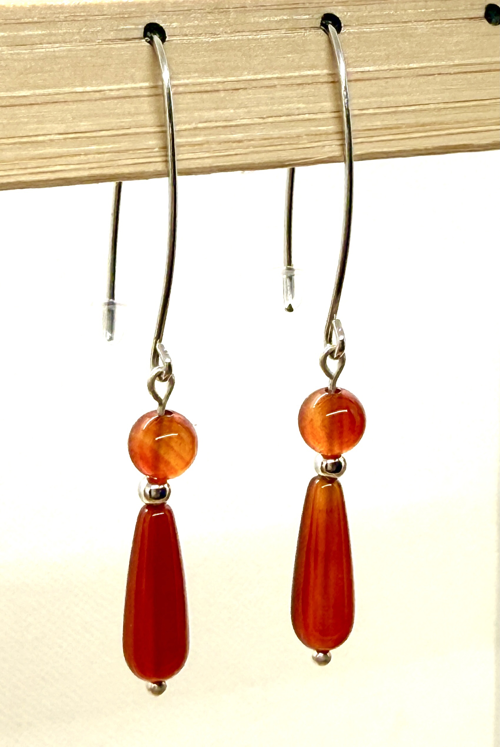 Boucle d'oreille collection « Jaipur» pendante pierre naturelle et argent – Image 10