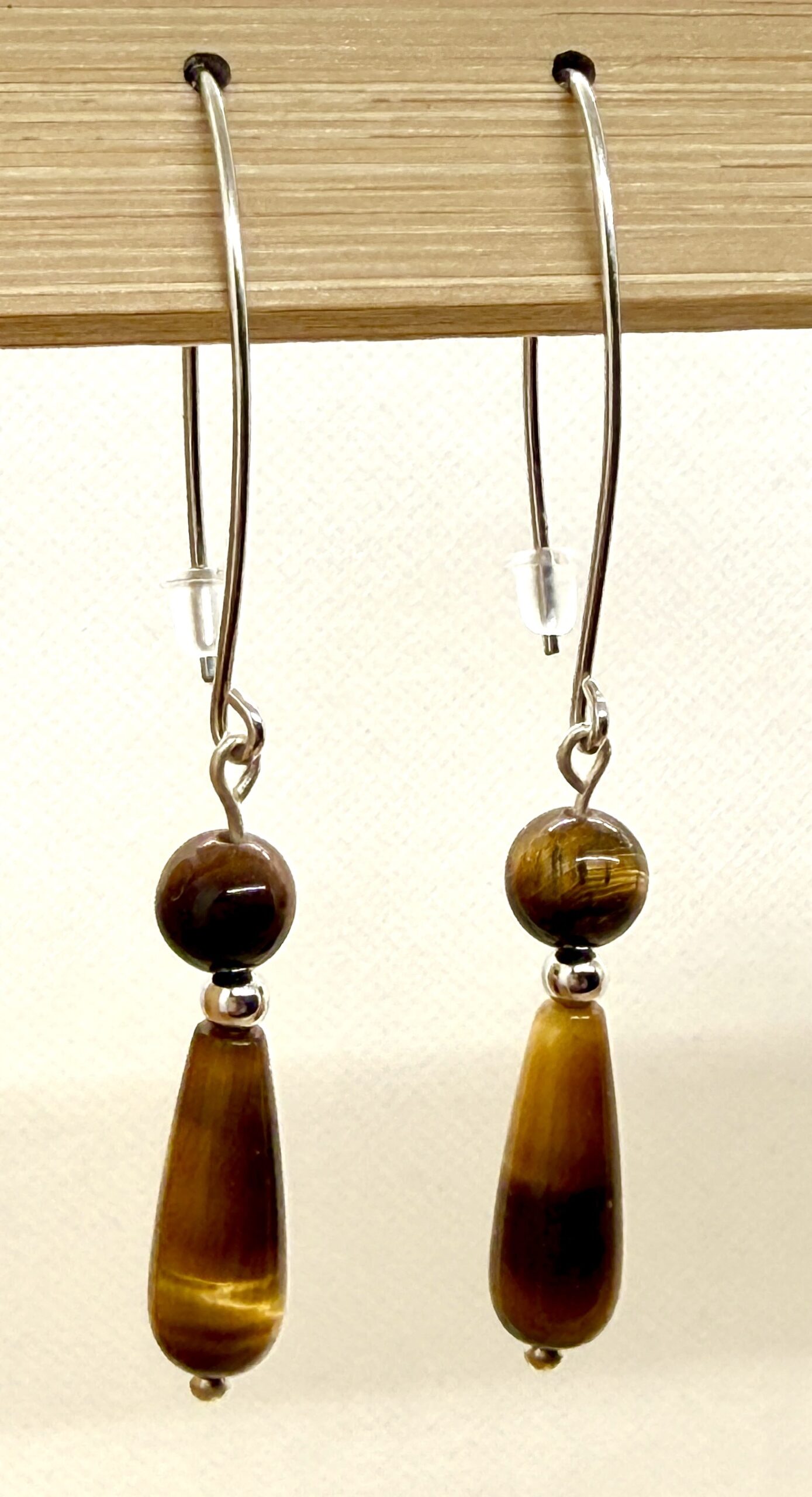 Boucle d'oreille collection « Jaipur» pendante pierre naturelle et argent – Image 12