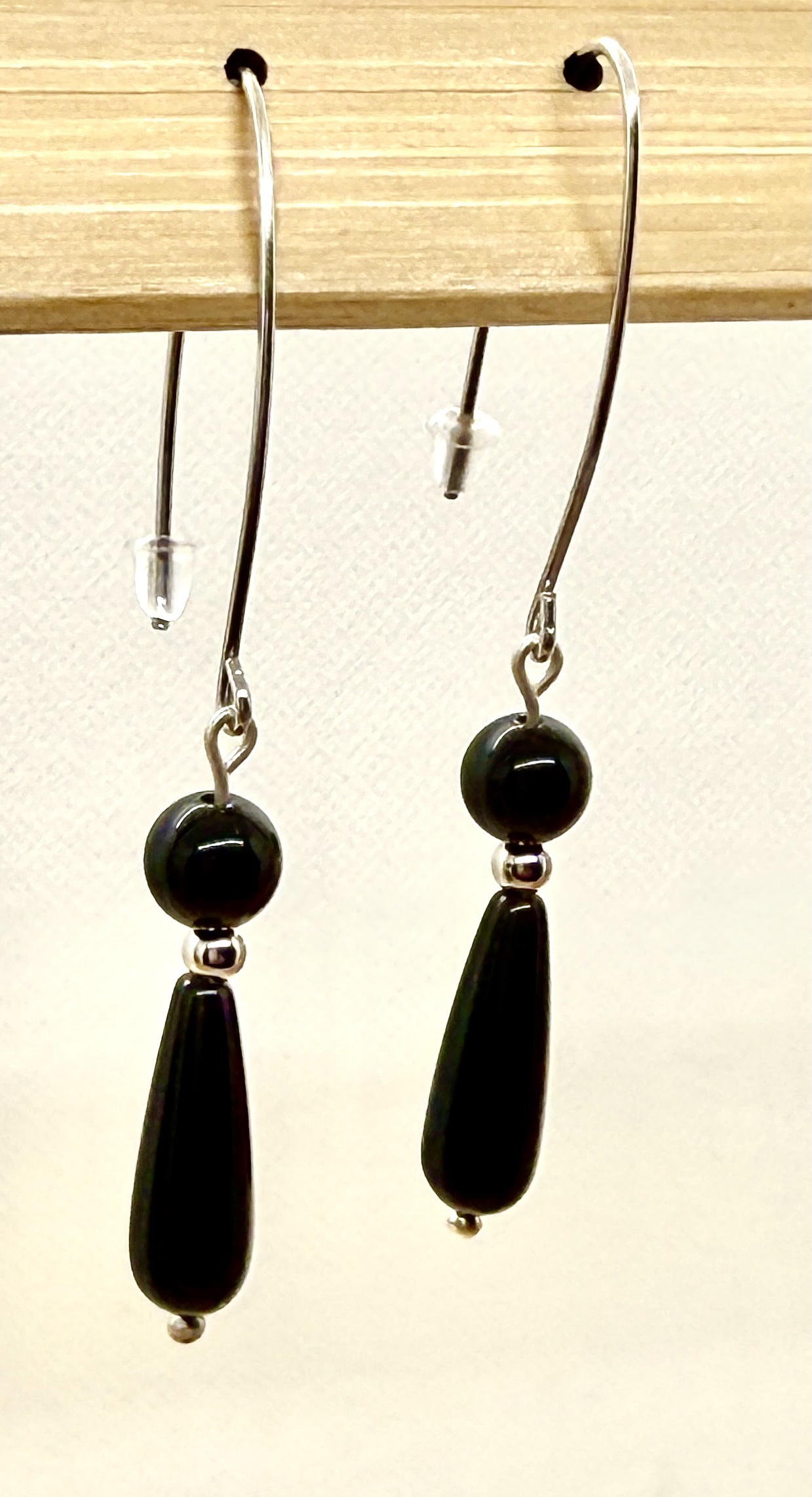 Boucle d'oreille collection « Jaipur» pendante pierre naturelle et argent – Image 11