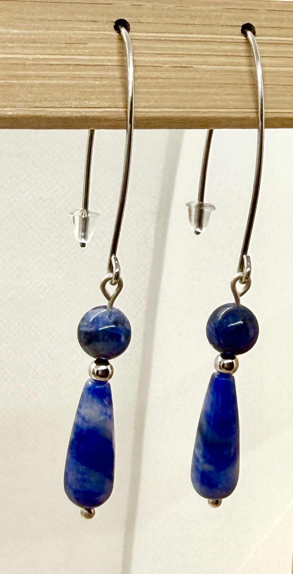 Boucle d'oreille collection « Jaipur» pendante pierre naturelle et argent – Image 16