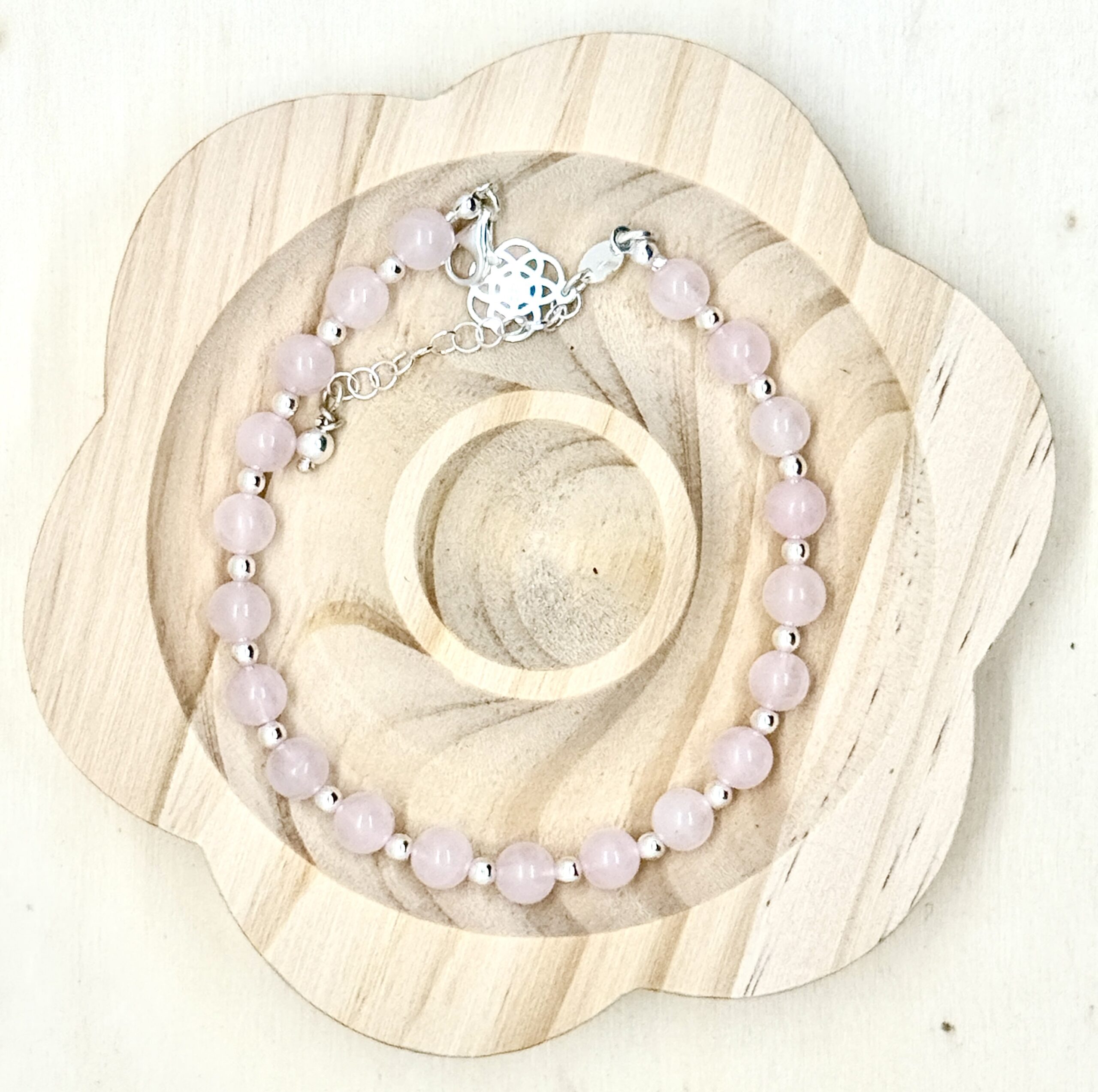 Bracelet collection « Gaya » 6mm en pierre naturelle et argent 1/1 – Image 13